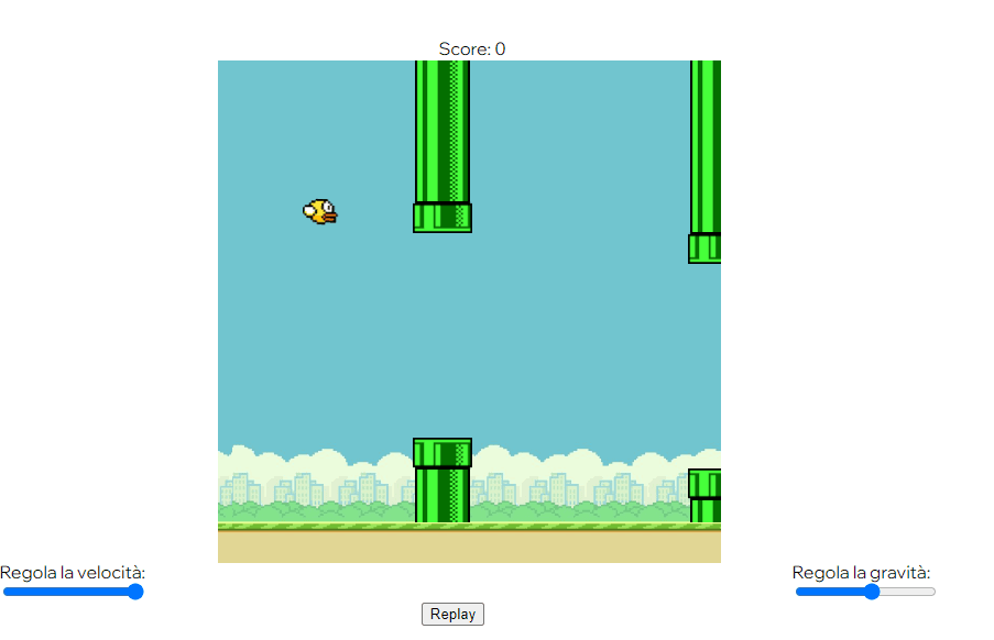 Clone di Flappy Bird in Vanilla JavaScript